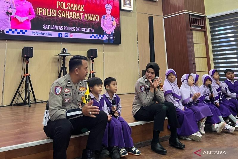 Polisi Sahabat Anak: Polres OKU Selatan Edukasi Anak Usia Dini Mengenal Lalu Lintas