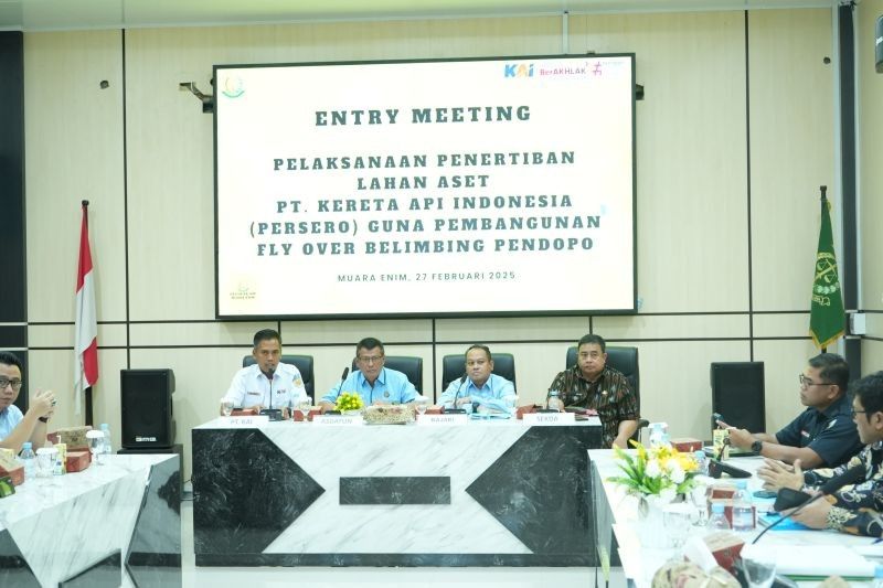 KAI Gandeng Kejati Sumsel Percepat Pembangunan Flyover di Muara Enim