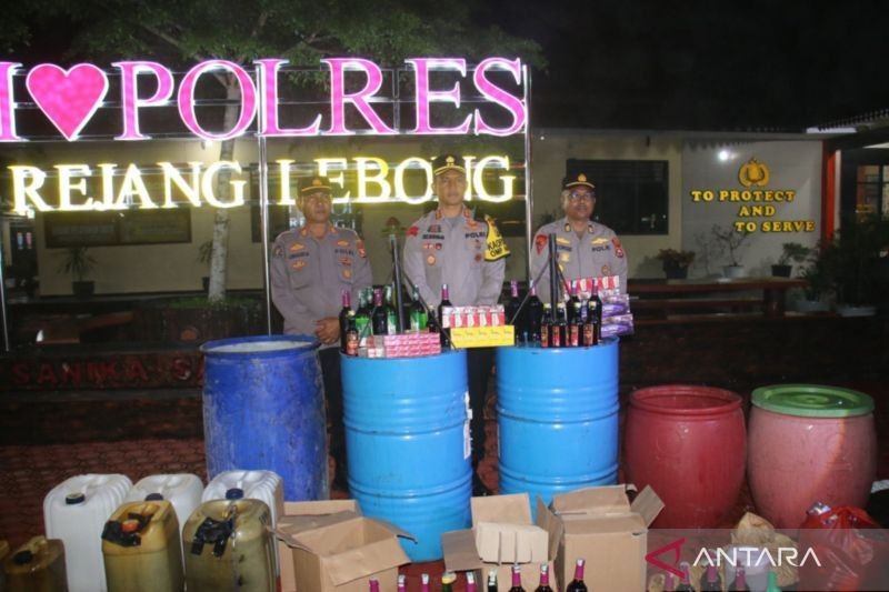 Polres Rejang Lebong Berkomitmen Berantas Miras Jelang Ramadhan