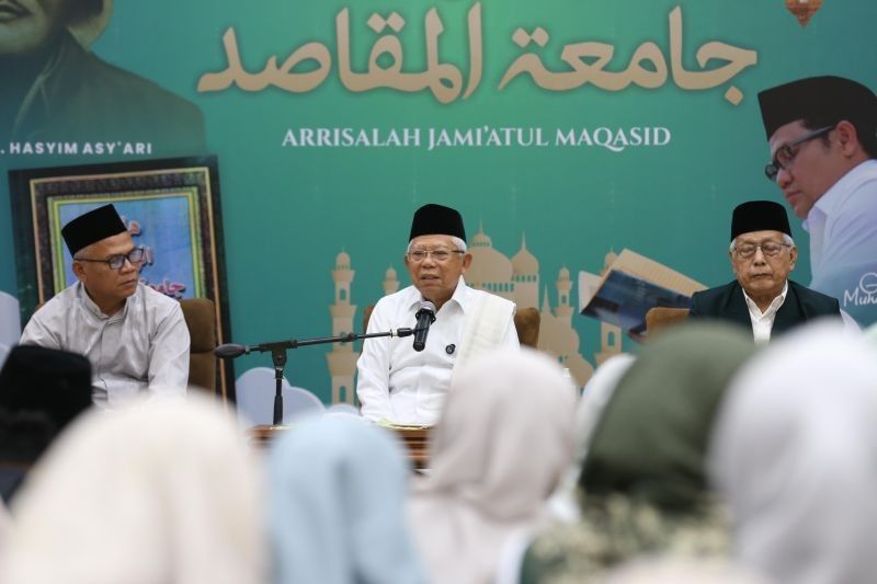 Ma'ruf Amin Buka Kajian Kitab Arrisalah: Tradisi Ramadhan PKB