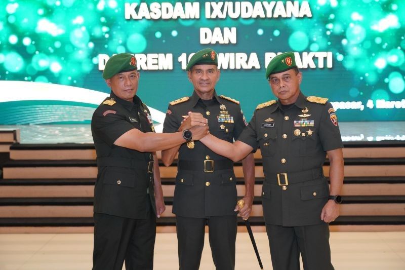 Brigjen TNI Taufiq Hanafi Resmi Jabat Kasdam IX/Udayana