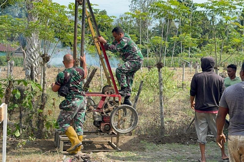 TNI Bangun 13 Sumur Bor di Aceh, Wujudkan Mimpi Akses Air Bersih