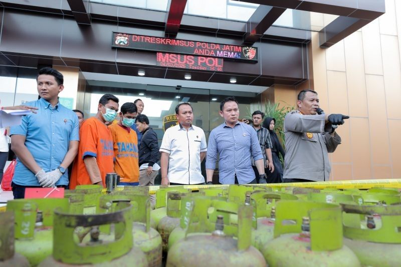 Praktik Pengoplosan LPG Bersubsidi di Jombang Dibongkar Polda Jatim