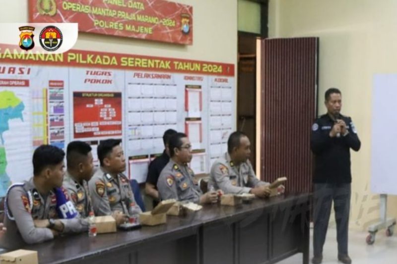 Polres Majene Sosialisasikan Literasi Digital untuk Cegah Hoaks