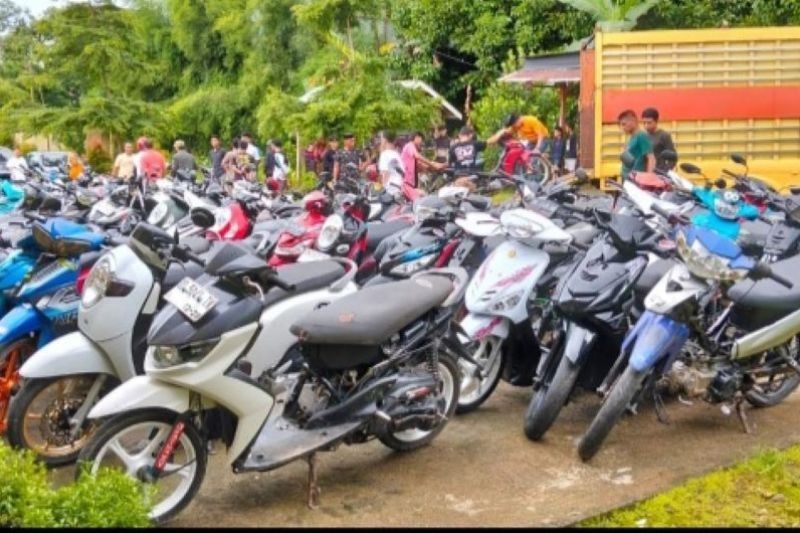 Polsek Bulukumba Amankan 82 Motor dari Razia Balap Liar