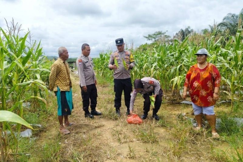 Polres Lamandau Ajak Warga Optimalkan Lahan untuk Ketahanan Pangan