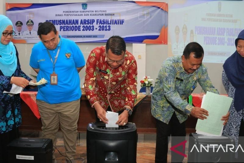 DPKD Belitung Musnahkan Ribuan Arsip, Wujudkan Birokrasi Efisien