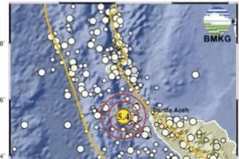 Gempa Magnitudo 5,4 Guncang Banda Aceh Jelang Tarawih, BMKG Pastikan Tak Berpotensi Tsunami