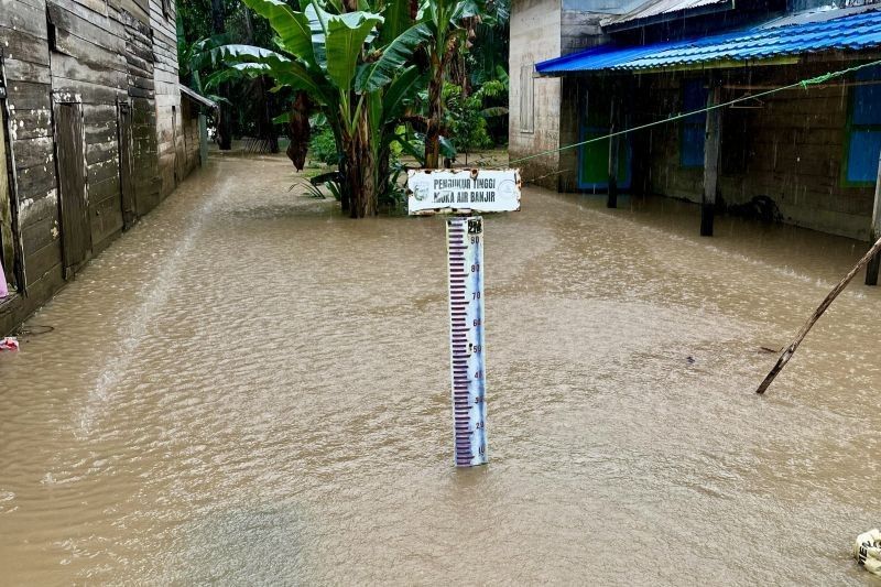 Banjir Satu Meter Rendam Tunggul Nangka, Kabupaten Banjar