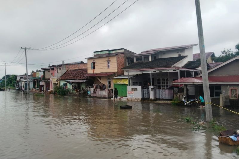 Banjir Kepung Palembang Setelah Hujan Deras Semalaman