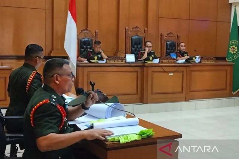 Sidang Tuntutan Kasus Penembakan Bos Rental Mobil di Pengadilan Militer