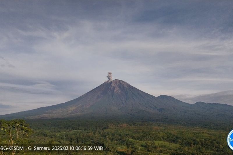 Semeru Erupsi Berulang, Letusan Capai 1.100 Meter!