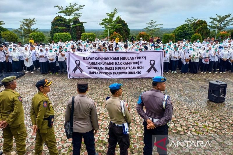 160 Personel Polres Natuna Amankan Aksi Damai Nakes, Tuntut Pembayaran TPP