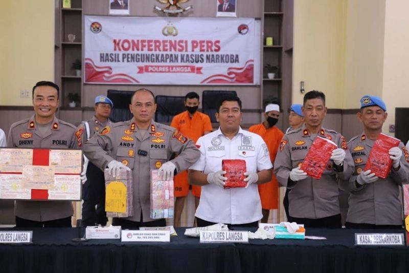 Polres Langsa Ungkap Peredaran 12,5 Kg Sabu dari Malaysia, Tiga Pelaku Ditangkap