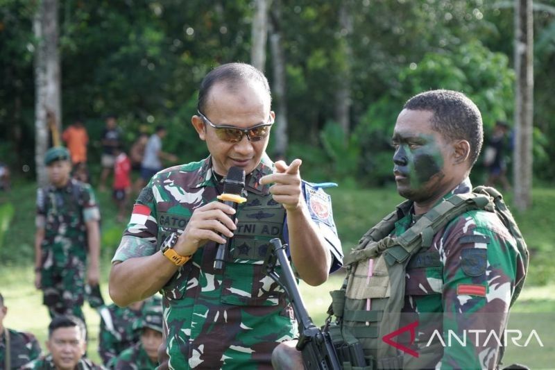 Kodam Pattimura Latih Pasukan Pengamanan Perbatasan RI-PNG di Maluku Utara