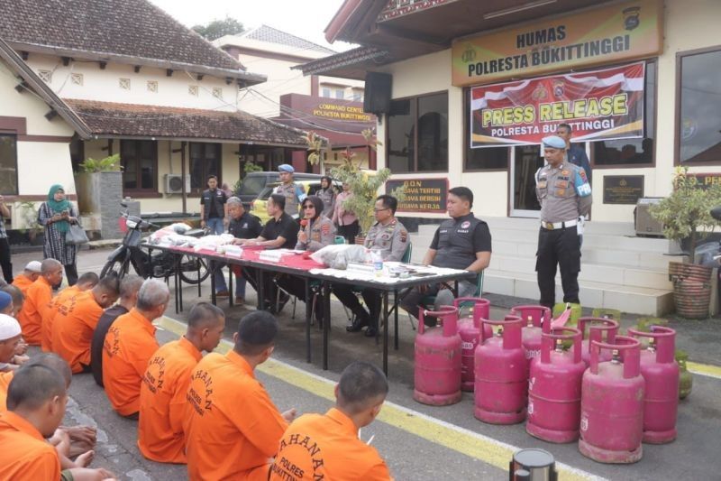 Polresta Bukittinggi Ungkap 30 Kasus Pidana dalam Dua Bulan