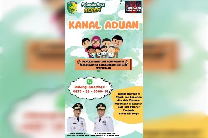 Disdik Palangka Raya Buka Kanal Aduan Cegah Kekerasan di Sekolah