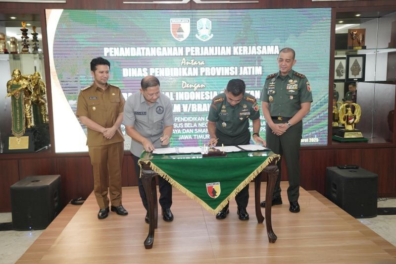 Pemprov Jatim dan Kodam V/Brawijaya Perkuat Kerja Sama Pendidikan untuk Cetak Generasi Unggul