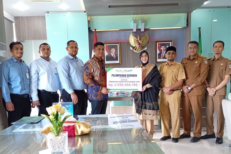 Bank Aceh Syariah Berikan Dividen Rp2,5 Miliar untuk Pemko Banda Aceh