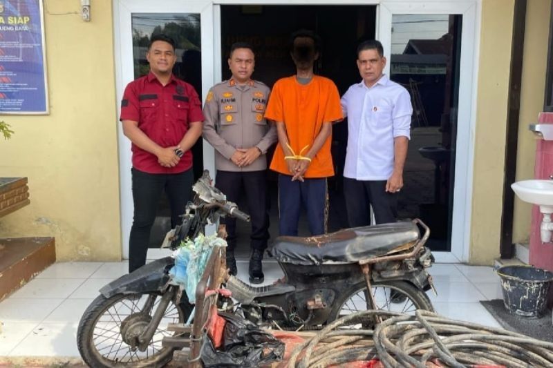 Polisi Ungkap Pencurian Kabel Listrik 1,7 Km di Banda Aceh, Satu Tersangka Ditangkap