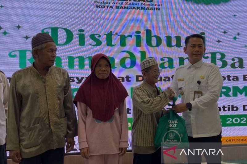 Baznas Banjarmasin Salurkan 1.950 Paket Sembako untuk Dhuafa di Bulan Ramadhan