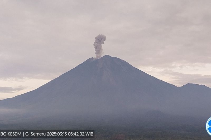 Semeru Erupsi 5 Kali Pagi Ini, Warga Diminta Waspada!