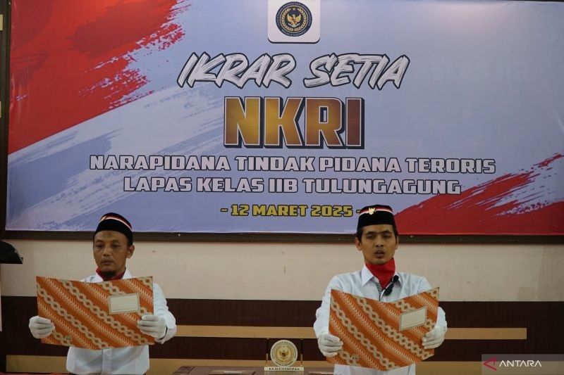 Dua Napiter di Lapas Tulungagung Diusulkan Dapat Remisi Setelah Ikrar Setia NKRI