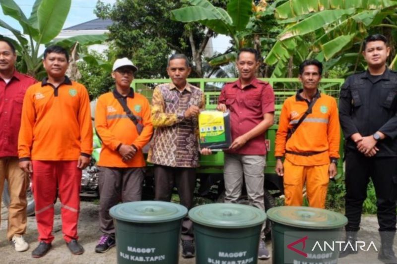 DLH Tapin Bantu Rutan Rantau Kelola Sampah Organik dengan Metode Maggot