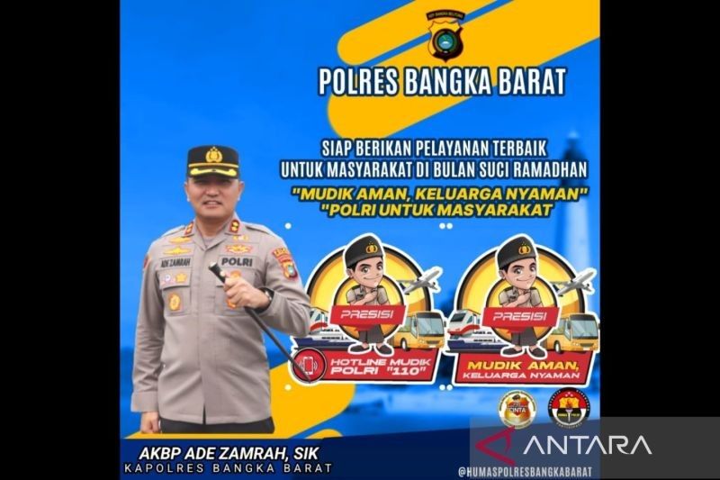 Polres Bangka Barat Matangkan Persiapan Mudik Lebaran: Layanan 110 Diluncurkan