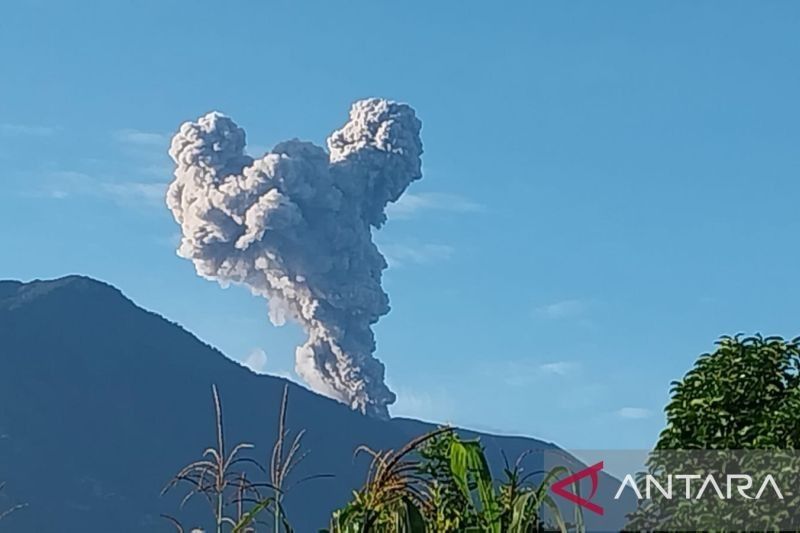 Gunung Marapi Erupsi: Kolom Abu 800 Meter, Warga Sekitar Khawatir