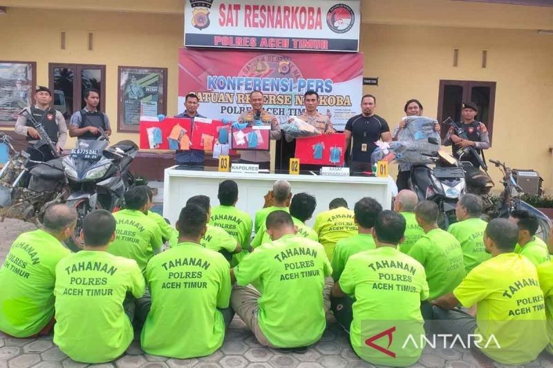 Polres Aceh Timur Ungkap 9 Kasus Narkoba Selama Ramadhan