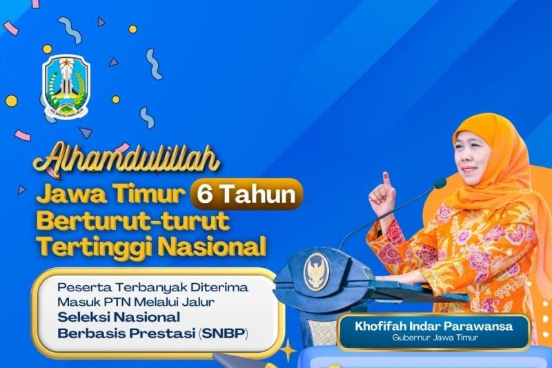 27.994 Siswa Jatim Lolos SNBP 2025, Tertinggi Secara Nasional!