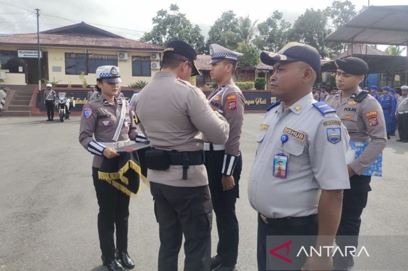 75 Personel Gabungan Polresta Manokwari Amankan Arus Mudik Lebaran 2025