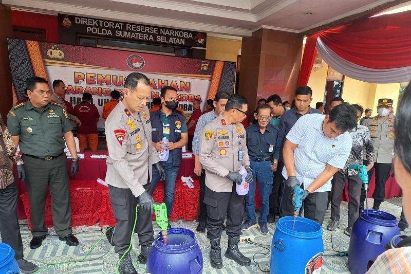 Polda Sumsel Musnahkan 17,5 Kg Sabu dan 1.032 Butir Ekstasi: Wakapolda Tegaskan Pencegahan Narkoba