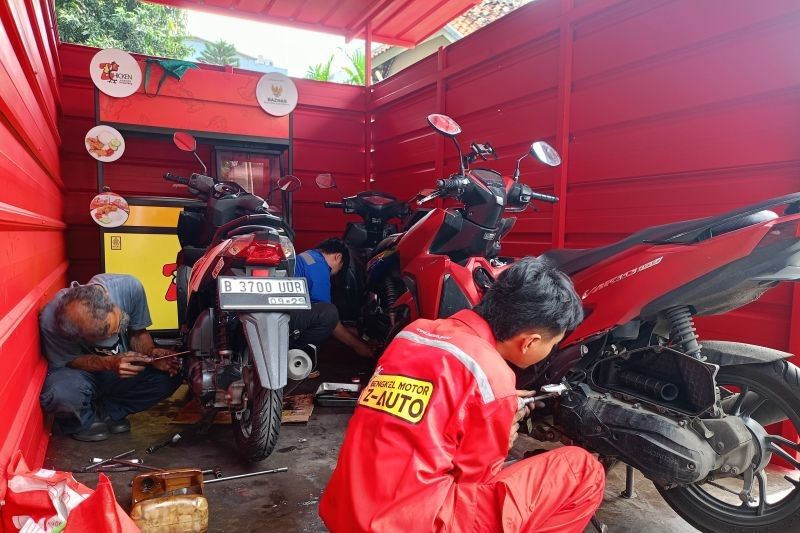 Warga Jakarta Lebih Yakin Mudik Usai Servis Motor Gratis Baznas