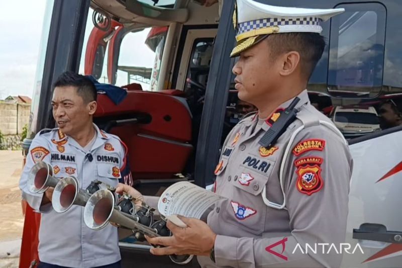 Polresta Cirebon Perketat Pengawasan Bus Jelang Mudik Lebaran 2025