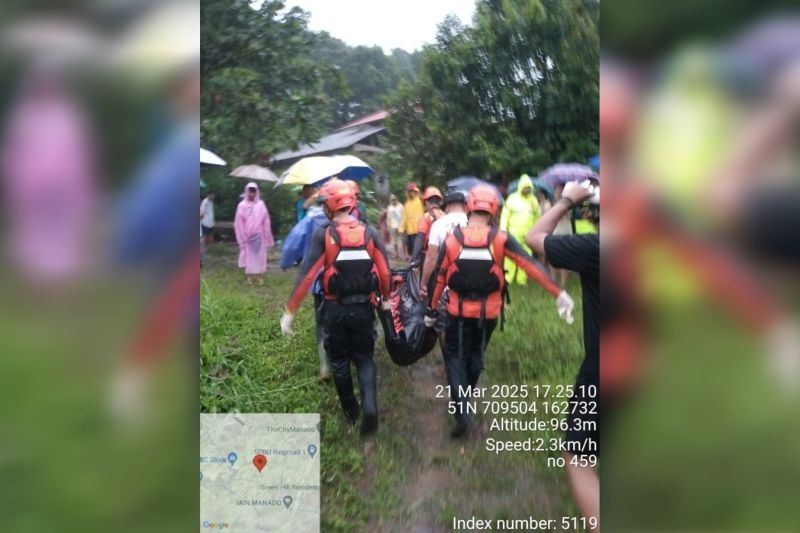 Tragedi Longsor di Manado: Dua Warga Meninggal, Satu Hanyut Terbawa Arus