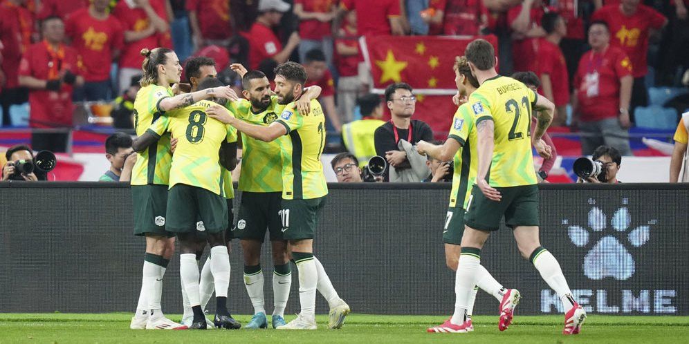 Australia Taklukkan China 2-0 di Kandang Lawan, Makin Kokoh di Peringkat 2