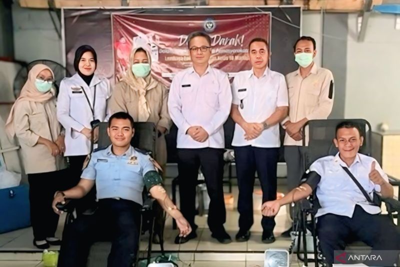 Lapas Martapura Gelar Donor Darah, Puluhan Kantong Darah Terkumpul untuk Masyarakat OKU Timur