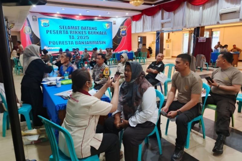 Polresta Banjarmasin Prioritaskan Kesehatan Personel dengan Medical Check Up Berkala