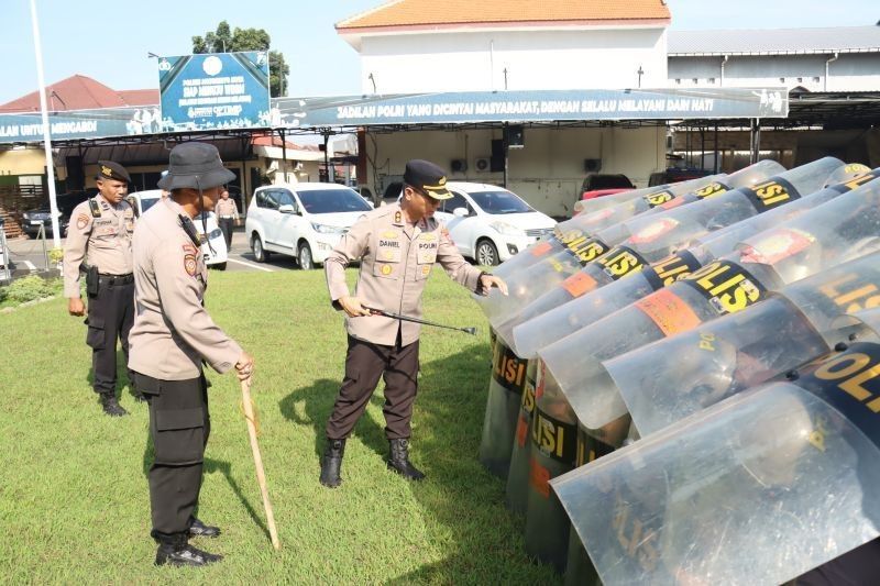 Polres Mojokerto Kota Tingkatkan Kemampuan Dalmas Personel Hadapi Aksi Massa