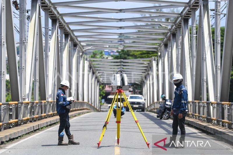 Jembatan Mahakam I Samarinda Diuji Kelayakan Usai Tertabrak Tongkang