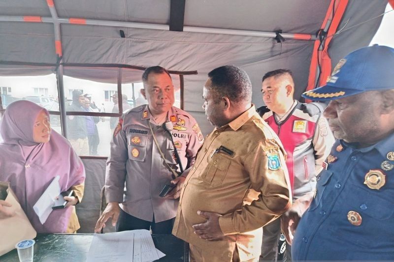 Polres Jayawijaya Siagakan 40 Personel Tangani Bencana Banjir Wamena