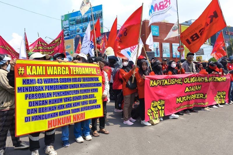 Aksi Hari Buruh di Lampung Berjalan Lancar dan Kondusif, Kapolda Apresiasi Kerjasama Semua Pihak