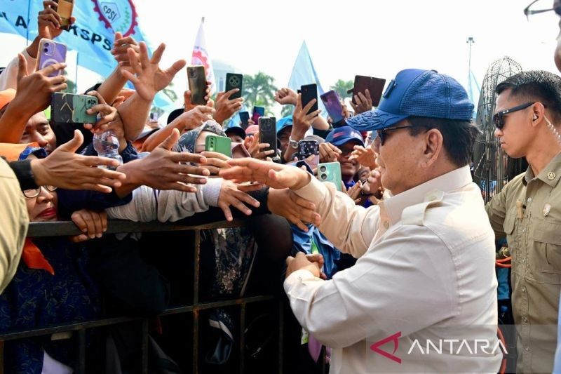 Prabowo: Presidennya Buruh dan Petani, Terpilih Setelah Lima Kali Bertarung