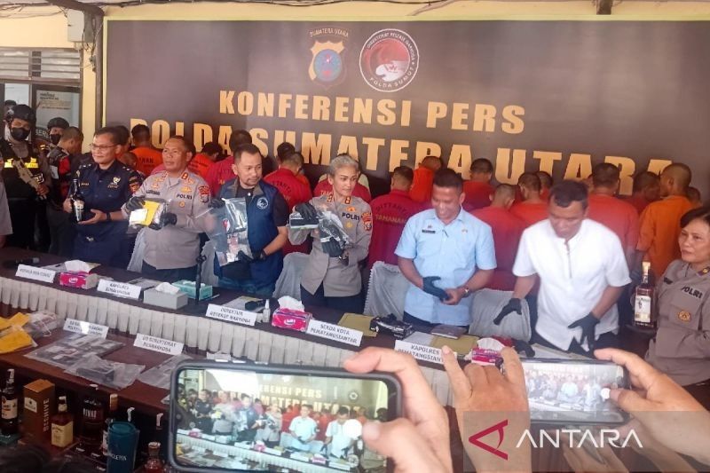 Polda Sumut Ungkap 101 Kasus Narkoba, 159 Tersangka Ditangkap!