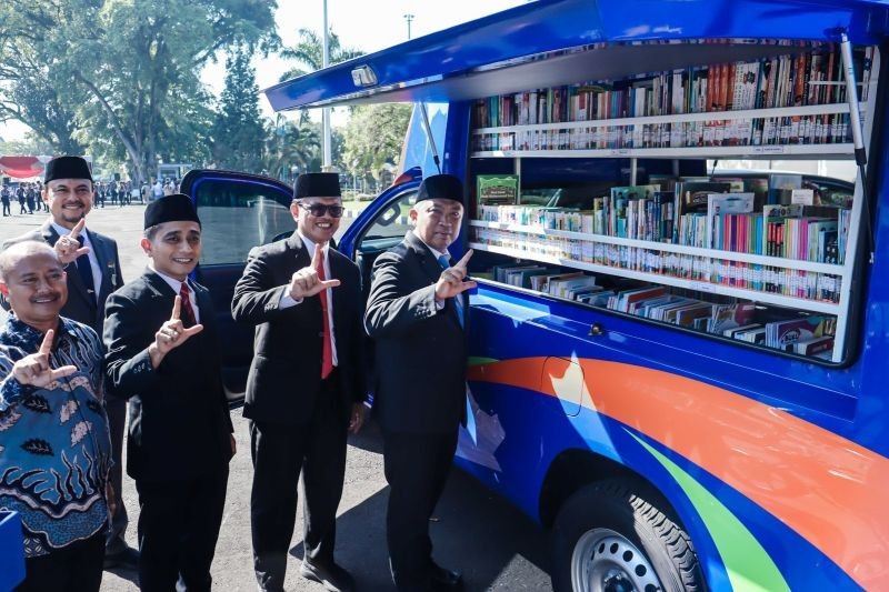 Perpusnas Tingkatkan Minat Baca di Ciamis dengan Mobil dan Motor Perpustakaan Keliling