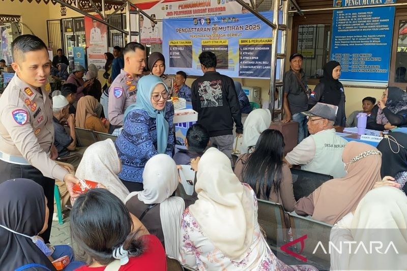 Program Pemutihan Pajak Kendaraan di Lamsel Disambut Antusias Warga
