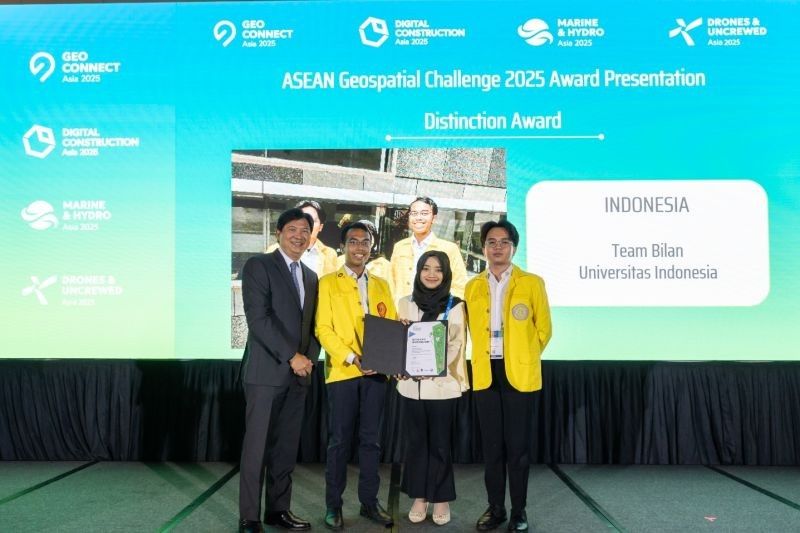 Mahasiswa UI Raih Distinction Award di ASEAN Geospatial Challenge 2025