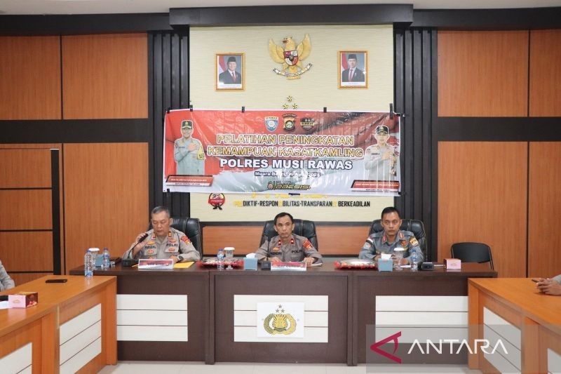Polres Musi Rawas Latih Kasatkamling Tingkatkan Keamanan Lingkungan